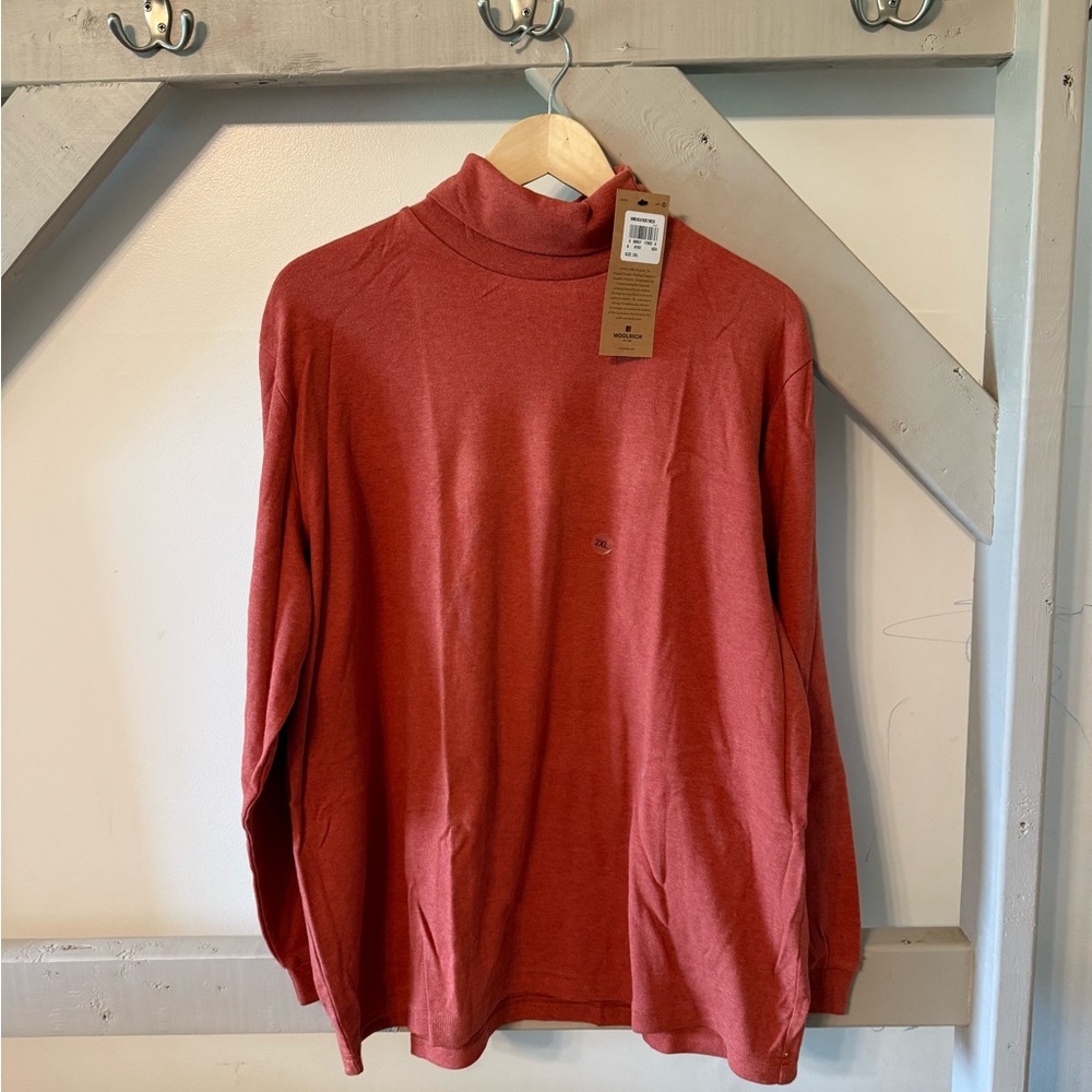 Woolrich Brown Turtleneck Sweater Soft Knit Relaxed Fit